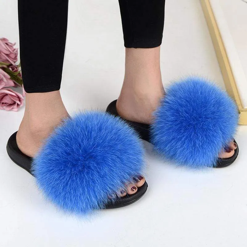 FabFlurry - Ladies Luxury Fluffy Slides