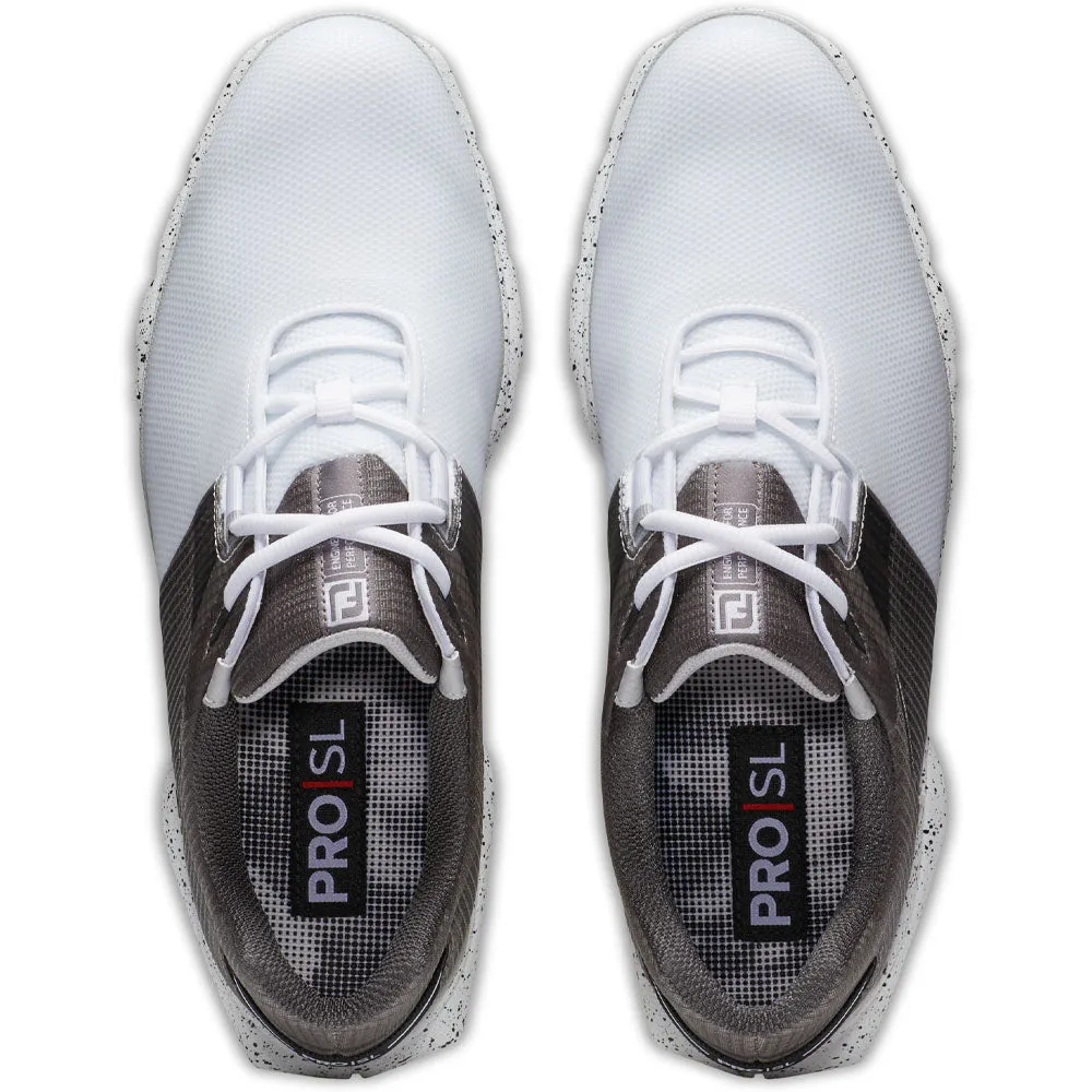 FootJoy Pro SL Sport Spikeless Waterproof Shoes - White/Black/Multi