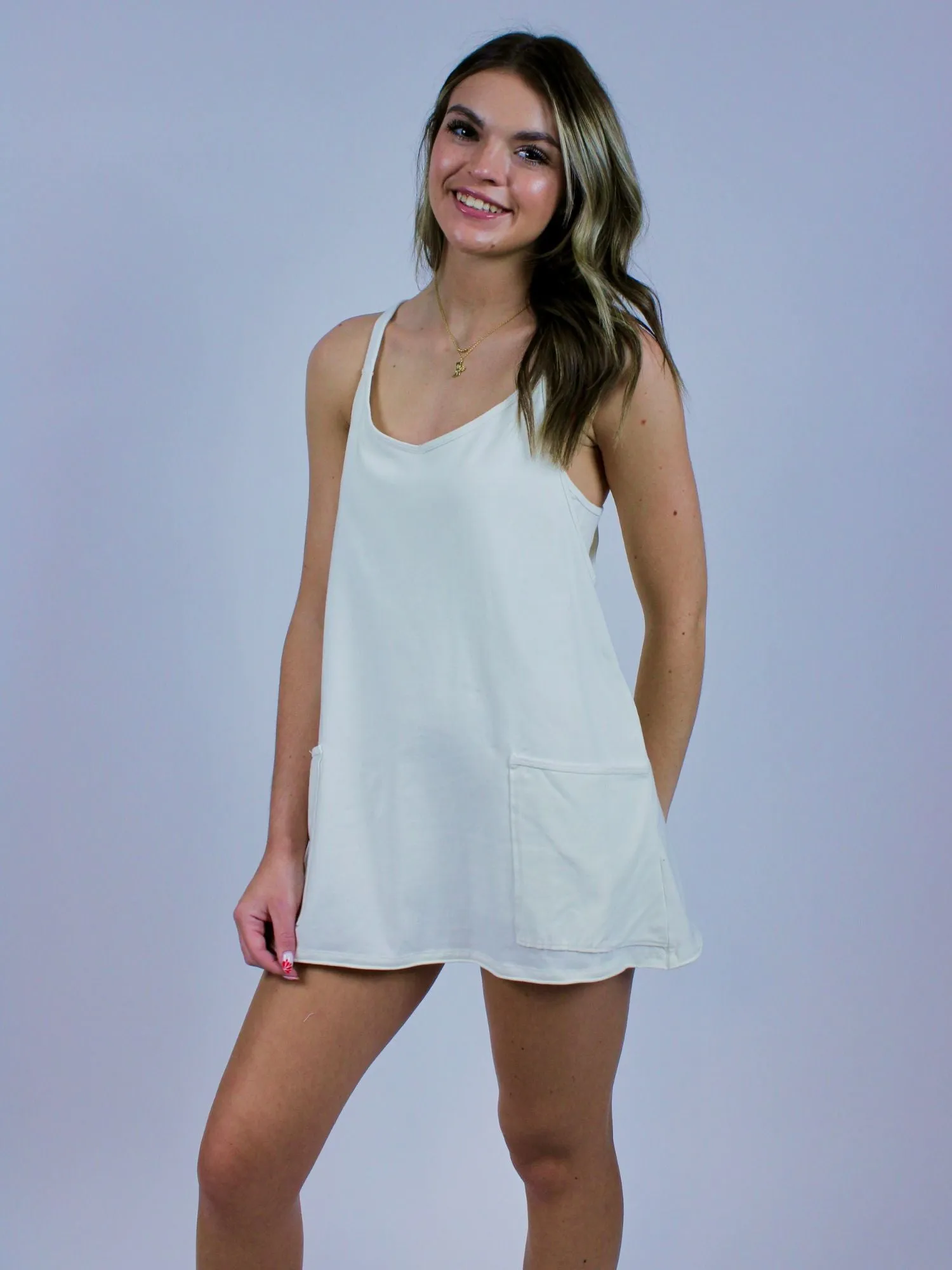 Free People Hot Shot Romper Mini Dress