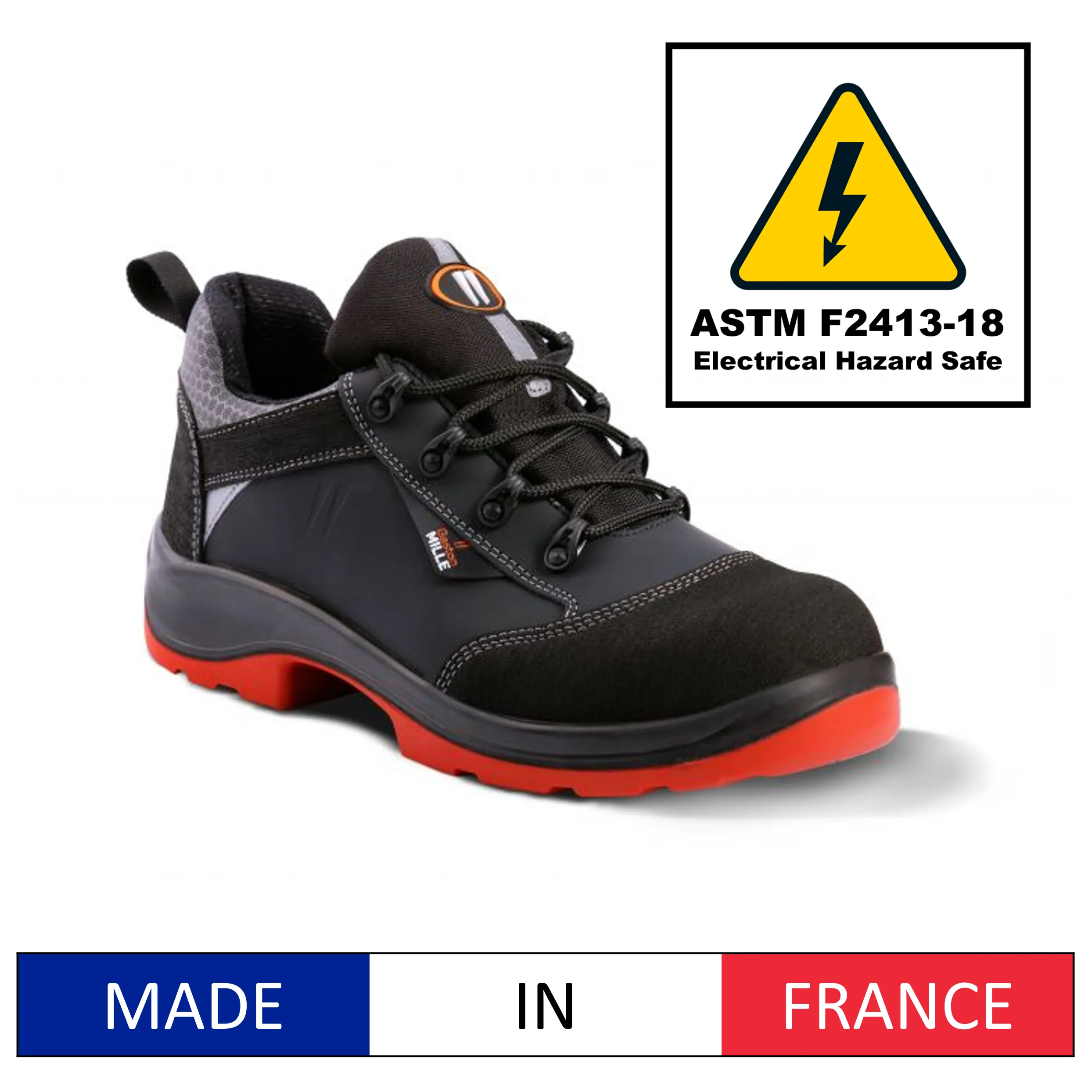 Gaston Mille STORM GPIS3 EN ISO 20345:2011 WRU HRO E FO SRC Metal-Free Safety Shoes