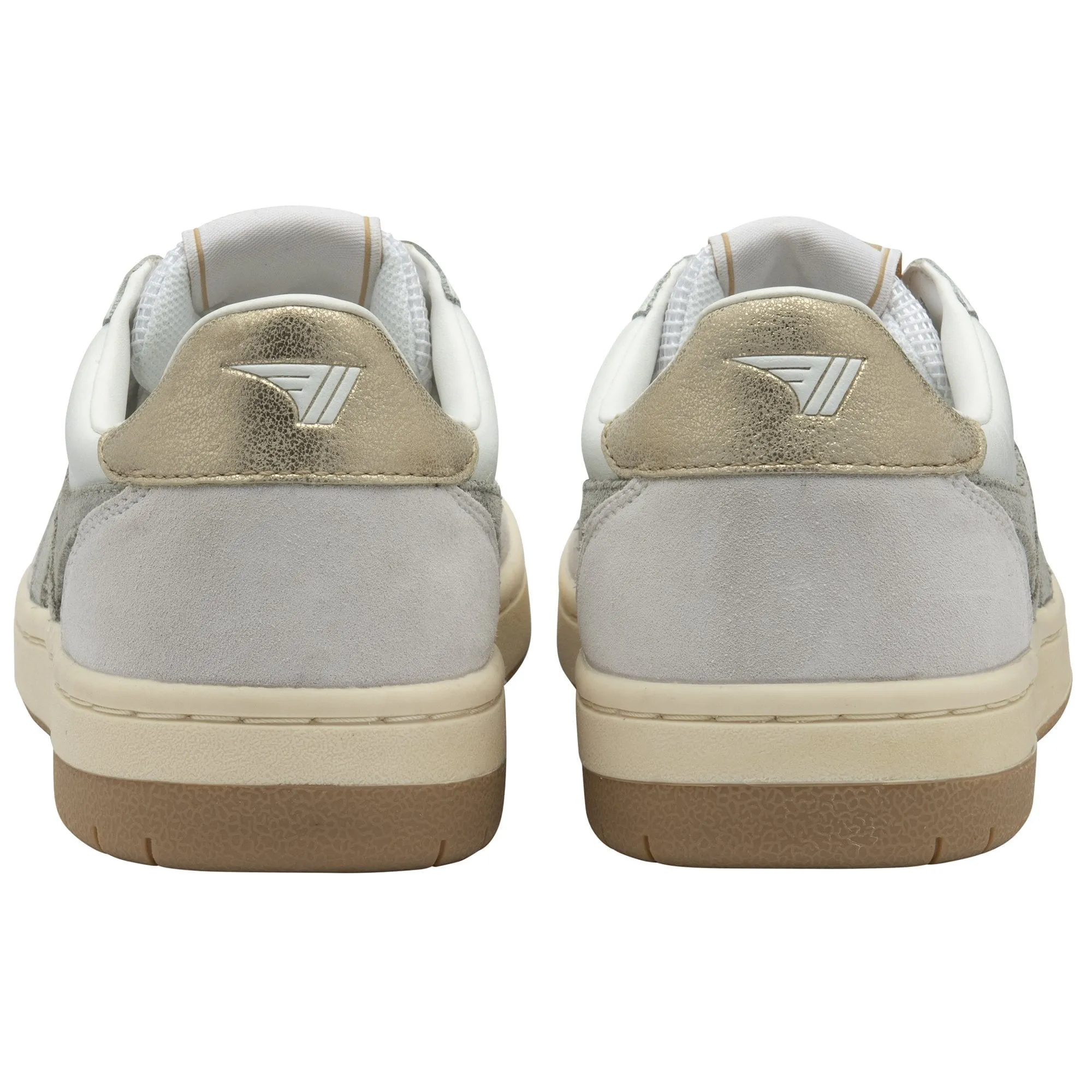 Gola Hawk Sneakers in White/Light Grey/Gold