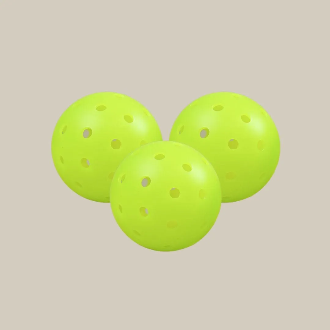 Green Outdoor Pickleballs - Set of 3