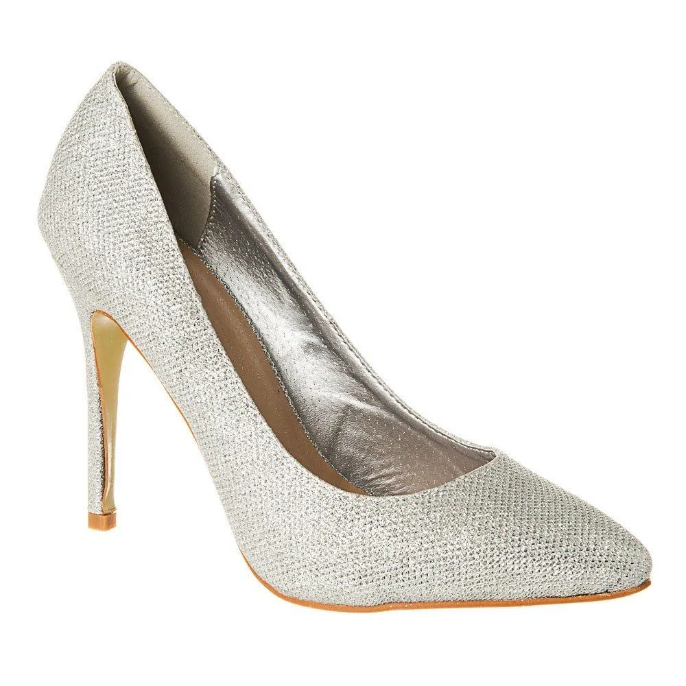 High Stiletto Heel Pointed Toe Court Shoe