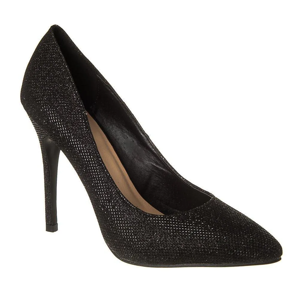 High Stiletto Heel Pointed Toe Court Shoe