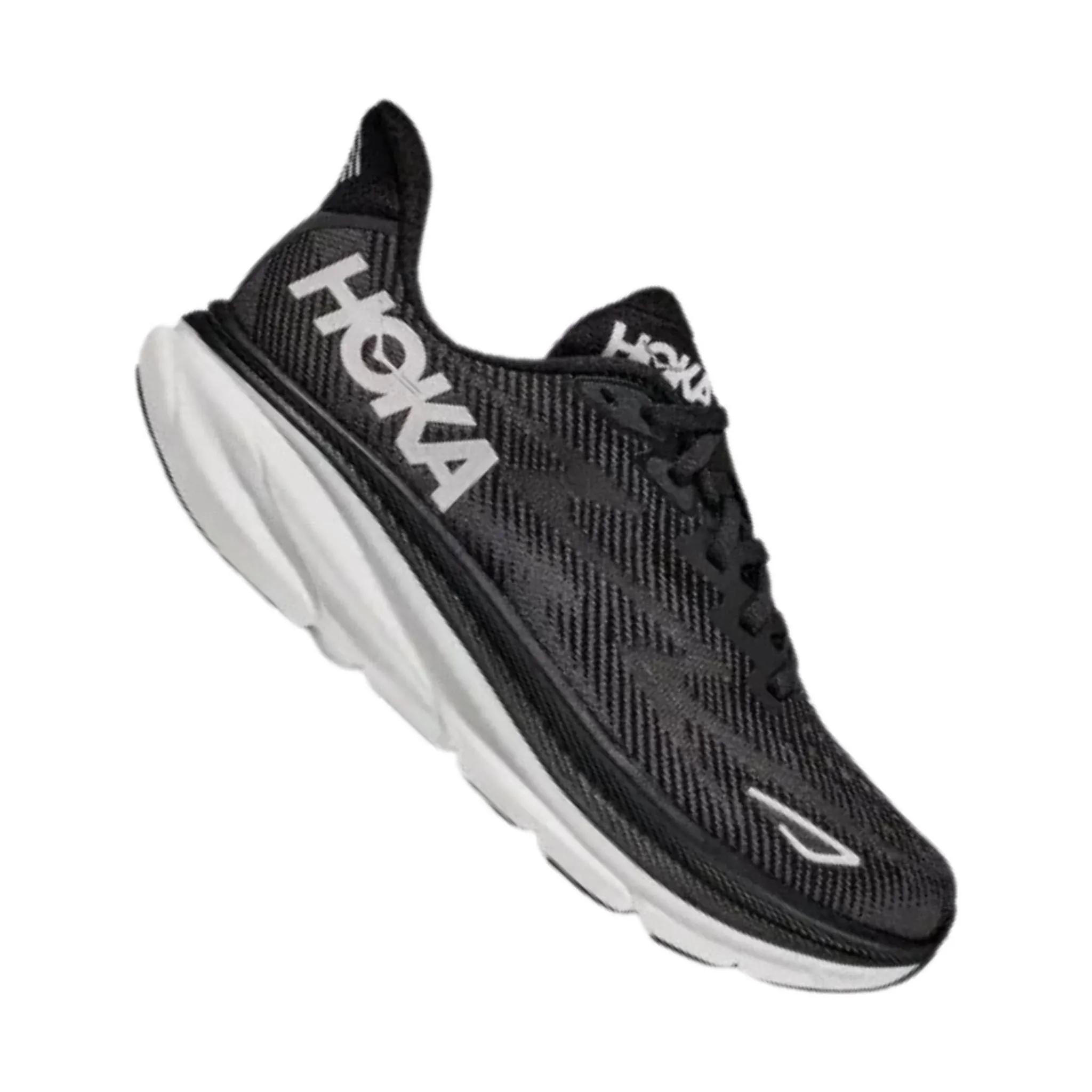 HOKA Women's Clifton 9 - Black/White