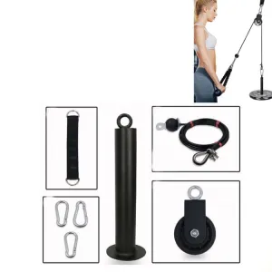 Homemade Fitness Equipment Home High Pull-Down Training Equipment Rally Triceps, Specification: 4.8cm Bell Plate Tray Set 1