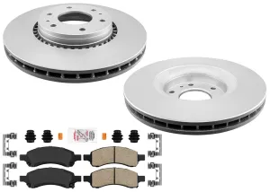 Improved Performance Disc Brake Rotors Pads Shoes for GM Trailblazer 5.3L 06-09