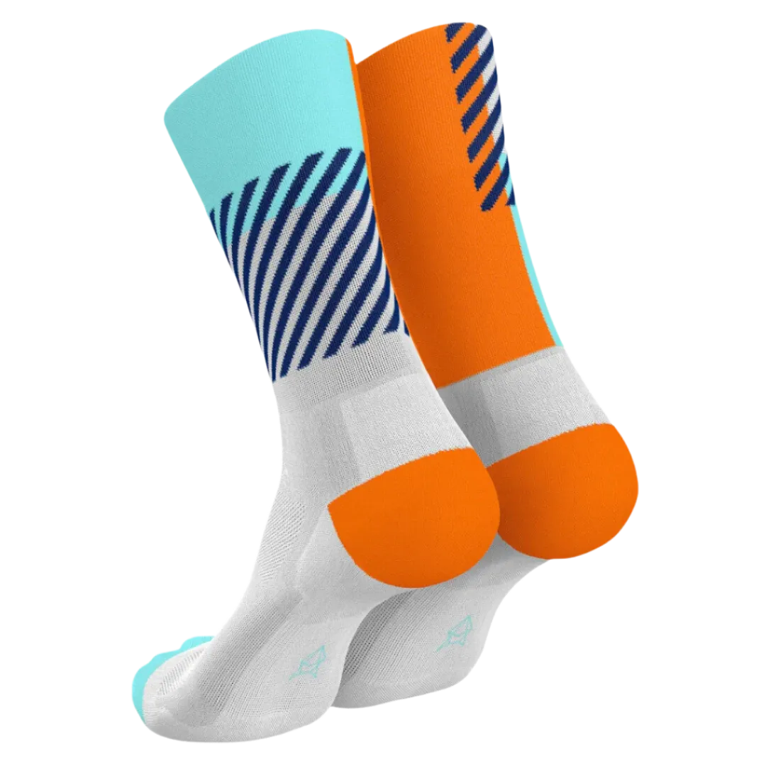 Incylence - Ultralight Districts Long Sock - Orange Mint