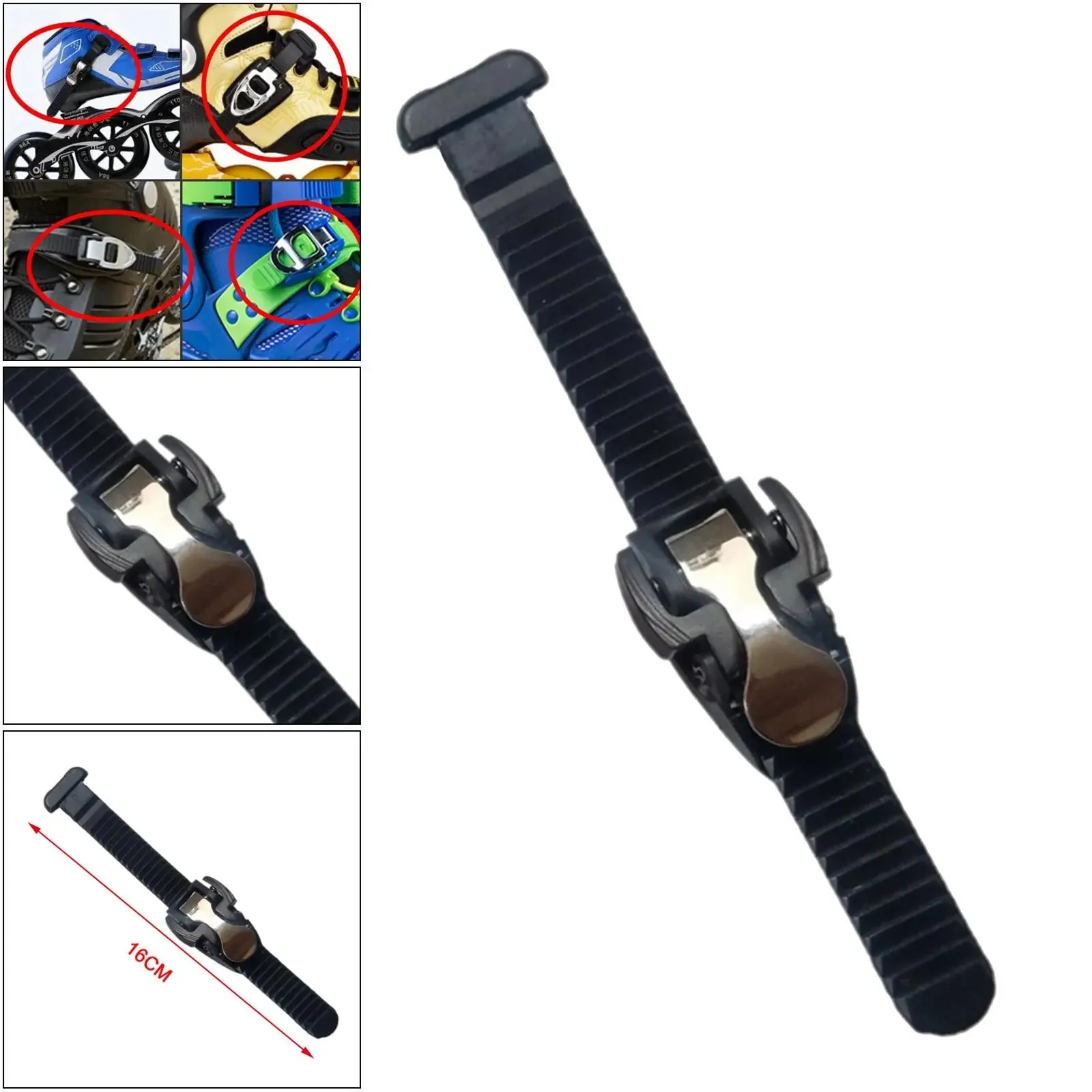 Inline Skate Shoes   Straps with Buckle Roller Skates Accessories  Fasten Tie Parts for Kids Adults Outdoor Skating