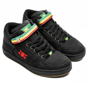 IPATH GRASSHOPPER - BLACK HEMP RASTA SHOES