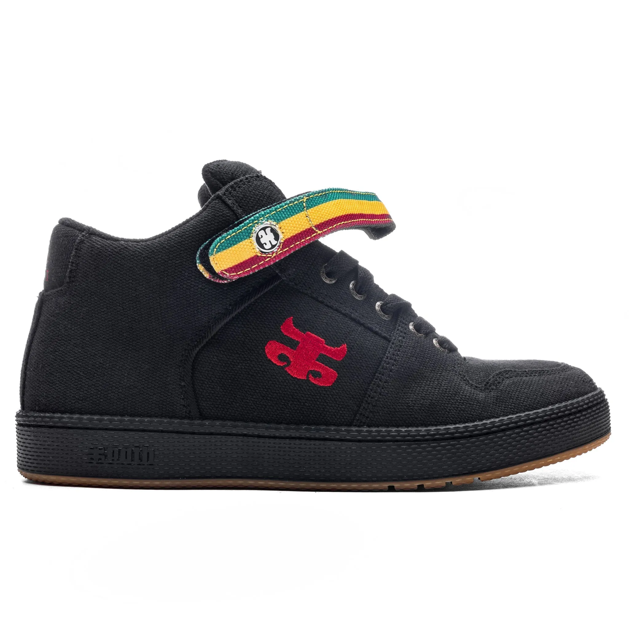 IPATH GRASSHOPPER - BLACK HEMP RASTA SHOES