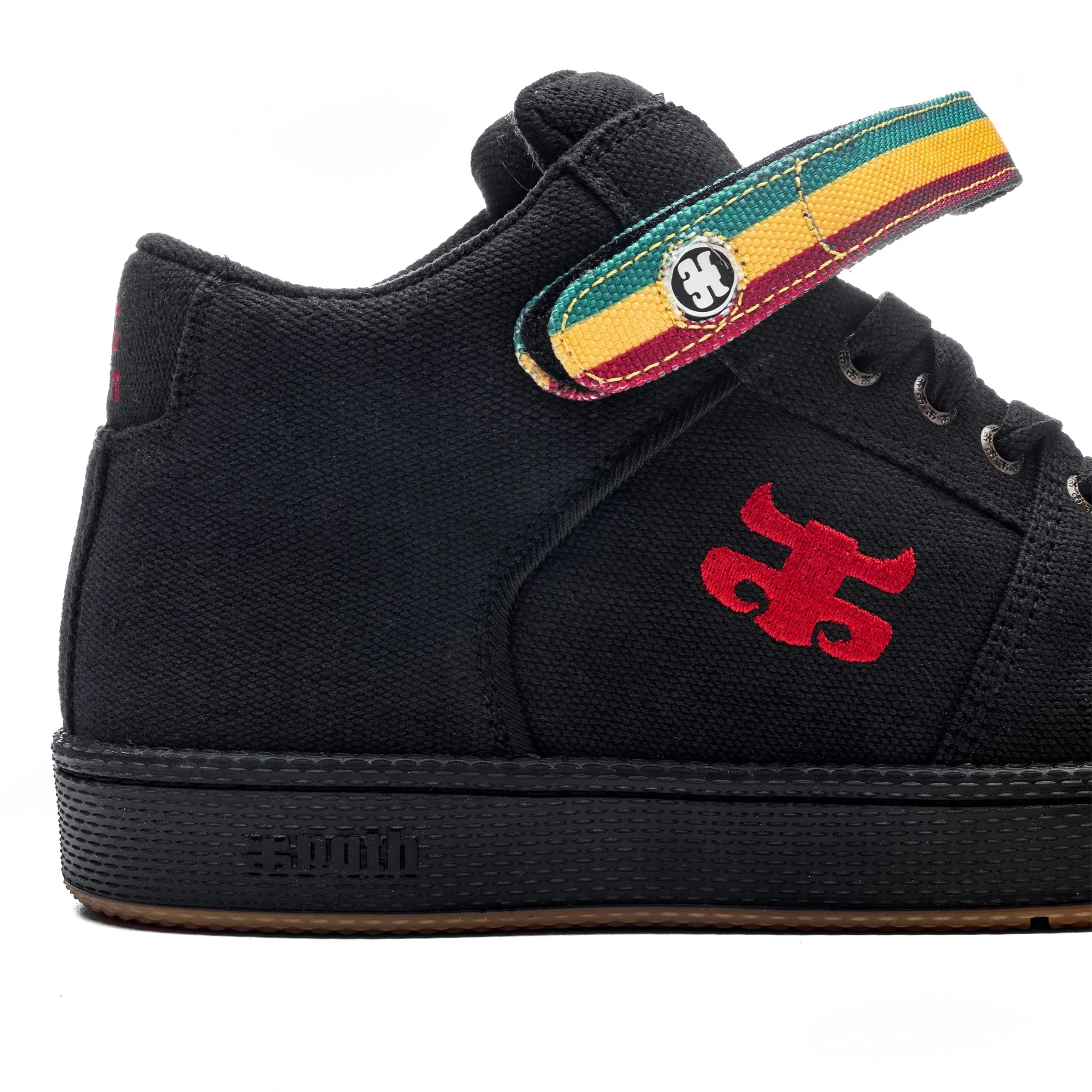 IPATH GRASSHOPPER - BLACK HEMP RASTA SHOES