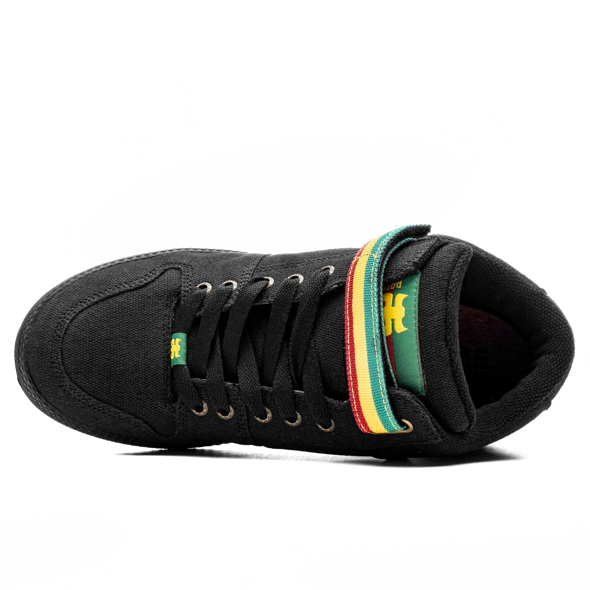 IPATH GRASSHOPPER - BLACK HEMP RASTA SHOES