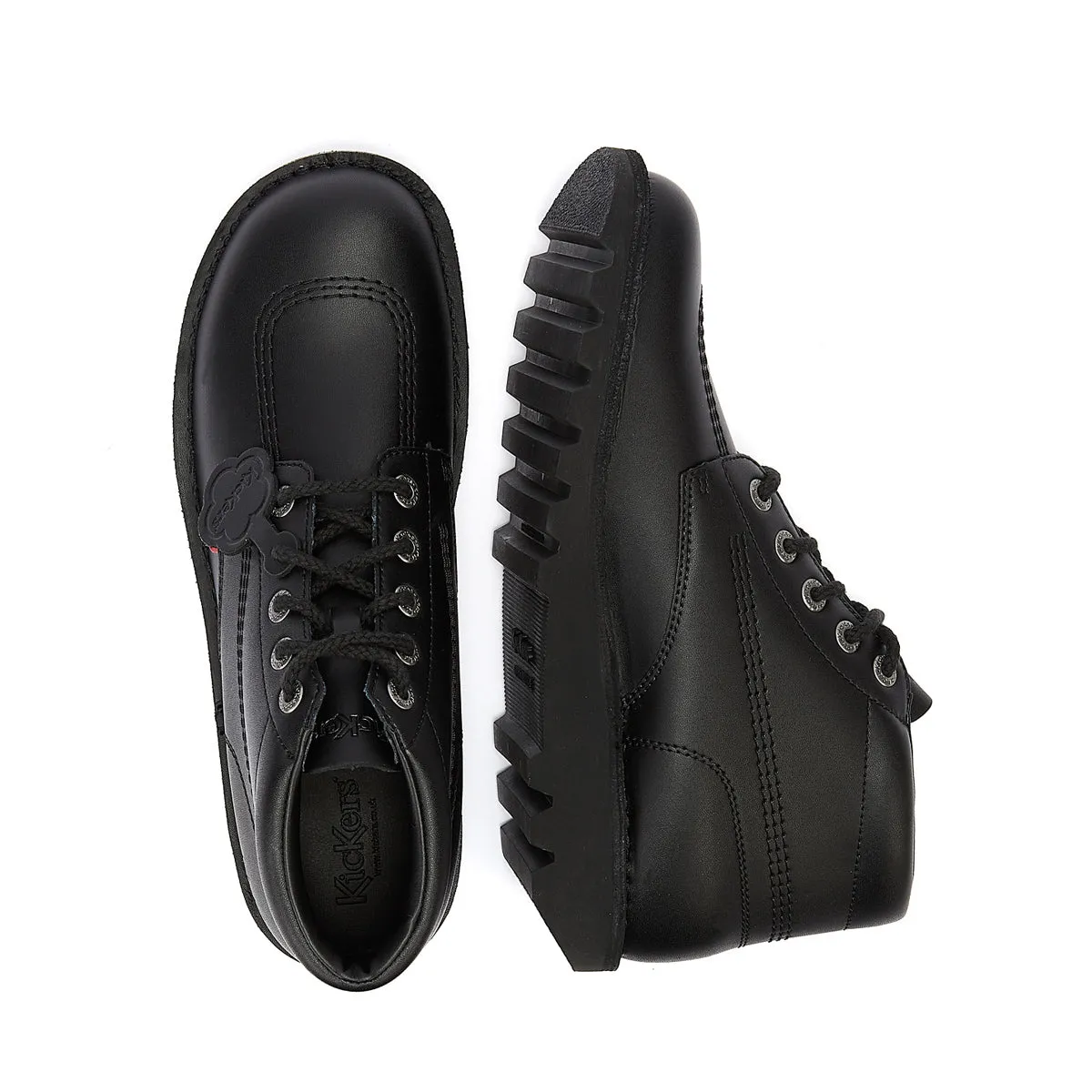 Kickers Kick Hi Zip Junior Black Boots