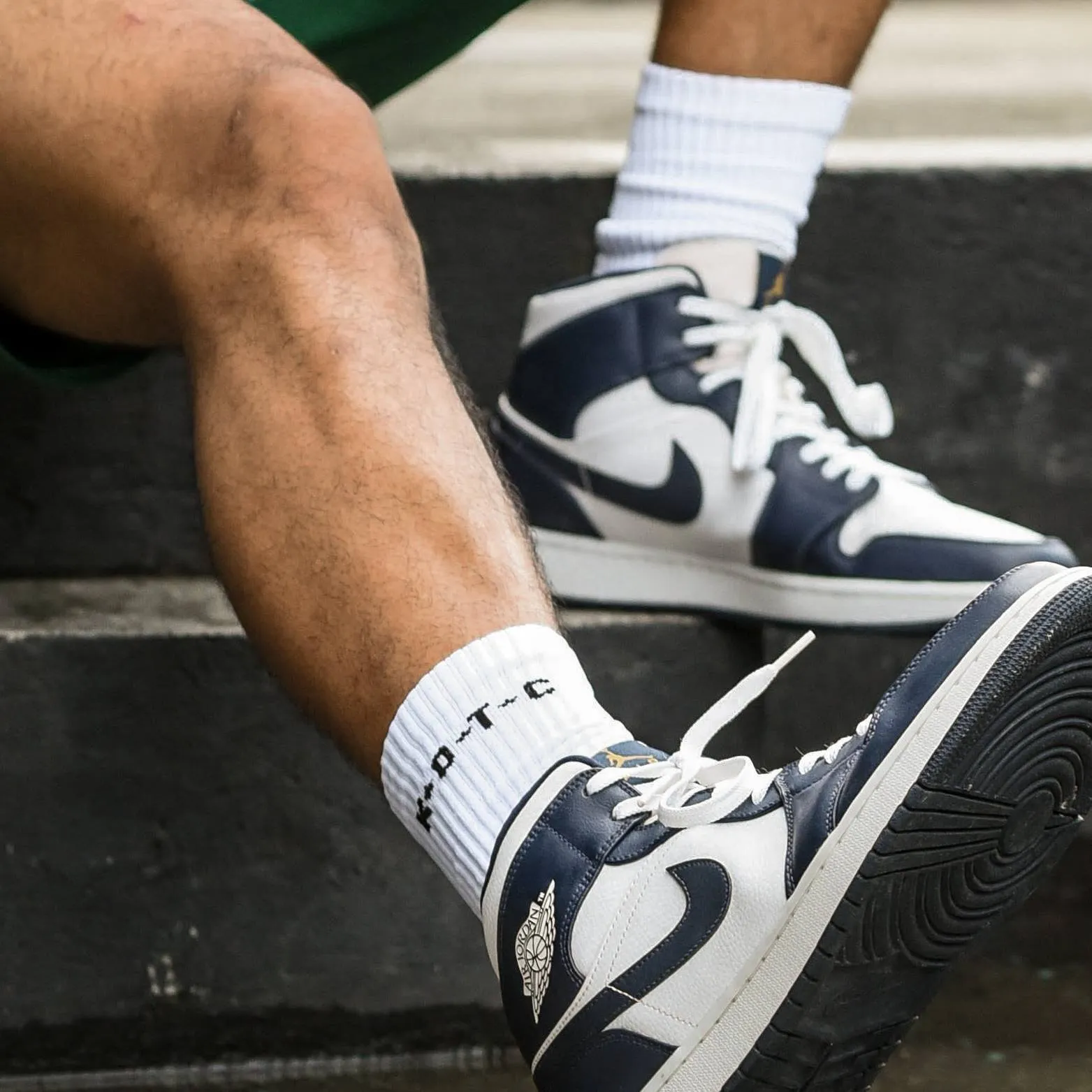 KOTC Crew Socks - White