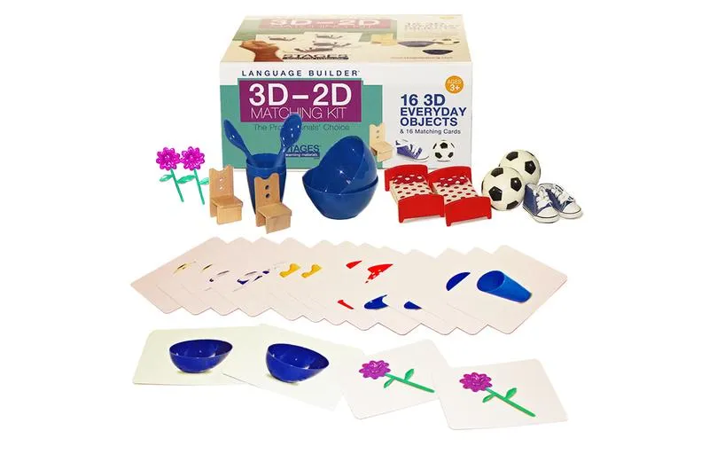 Language Builder 3D - 2D Everyday Object Matching Kit