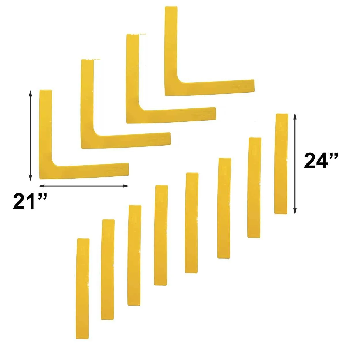 Long Lines and Corners Orange 8 Lines 4 Corners