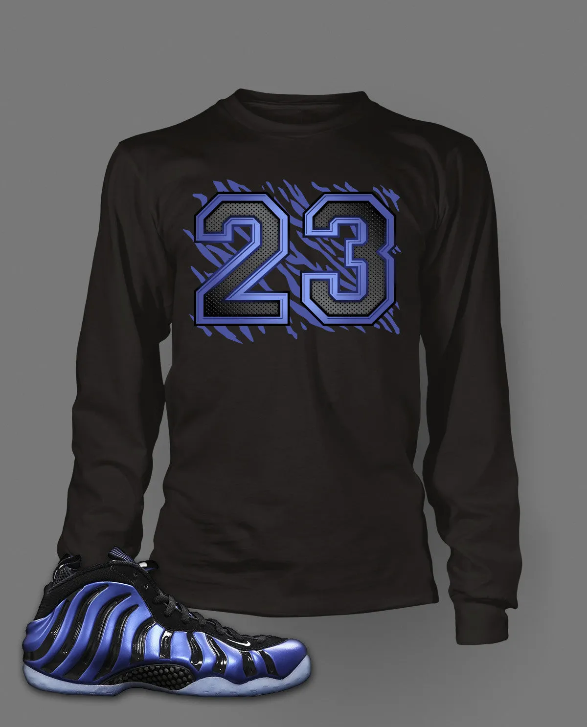 Long Sleeve Graphic T Shirt To Match Sharpie Foamposite Shoe