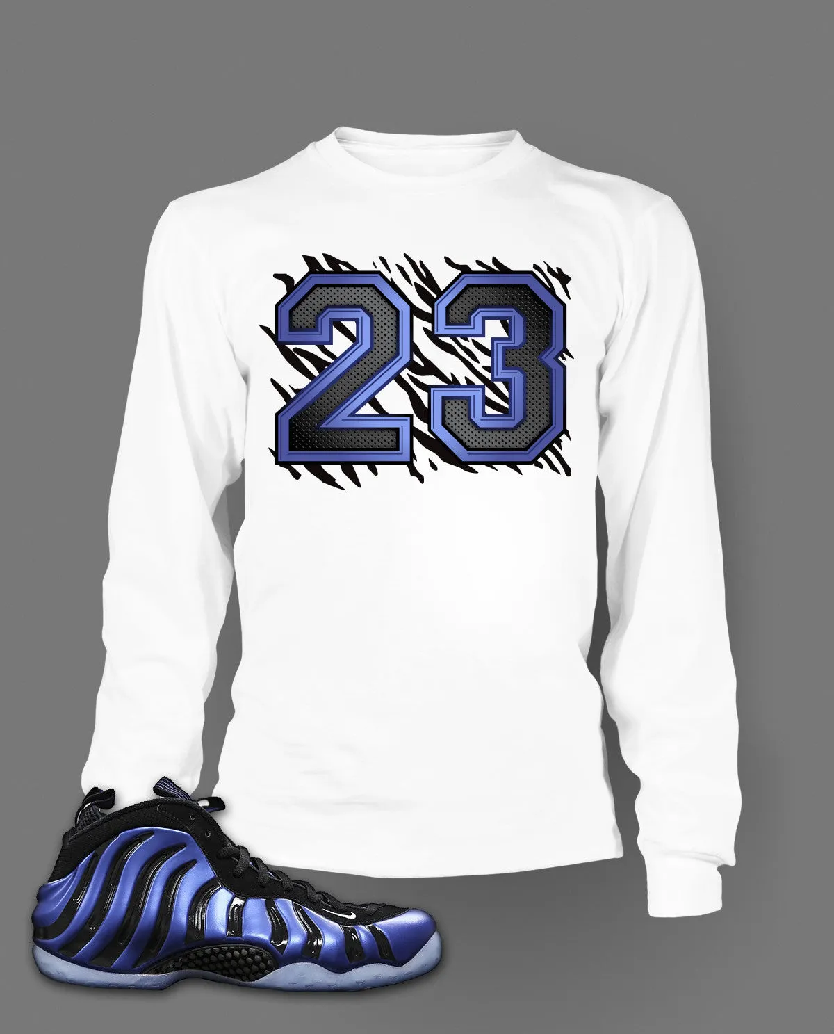 Long Sleeve Graphic T Shirt To Match Sharpie Foamposite Shoe