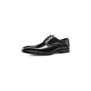 LuxeLace Exotic Leather Lace-Up Dress Shoes