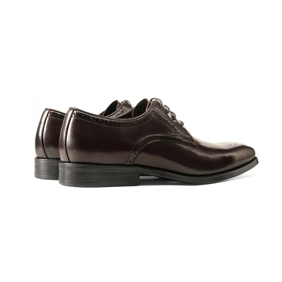 LuxeLace Exotic Leather Lace-Up Dress Shoes