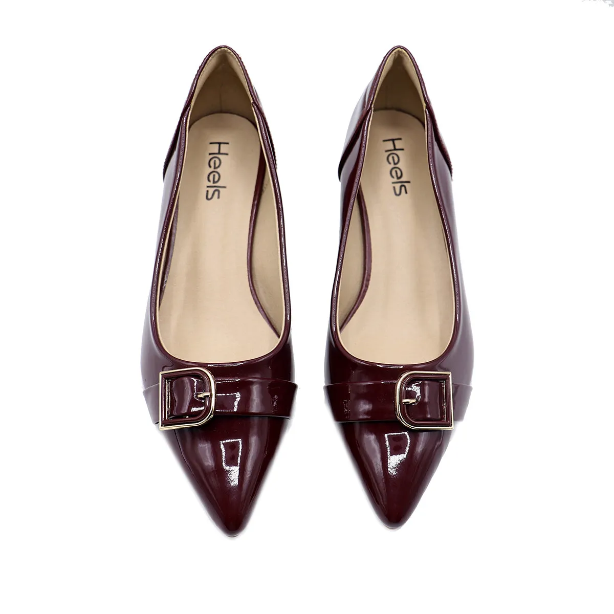 Maroon Formal Court Shoes 085470