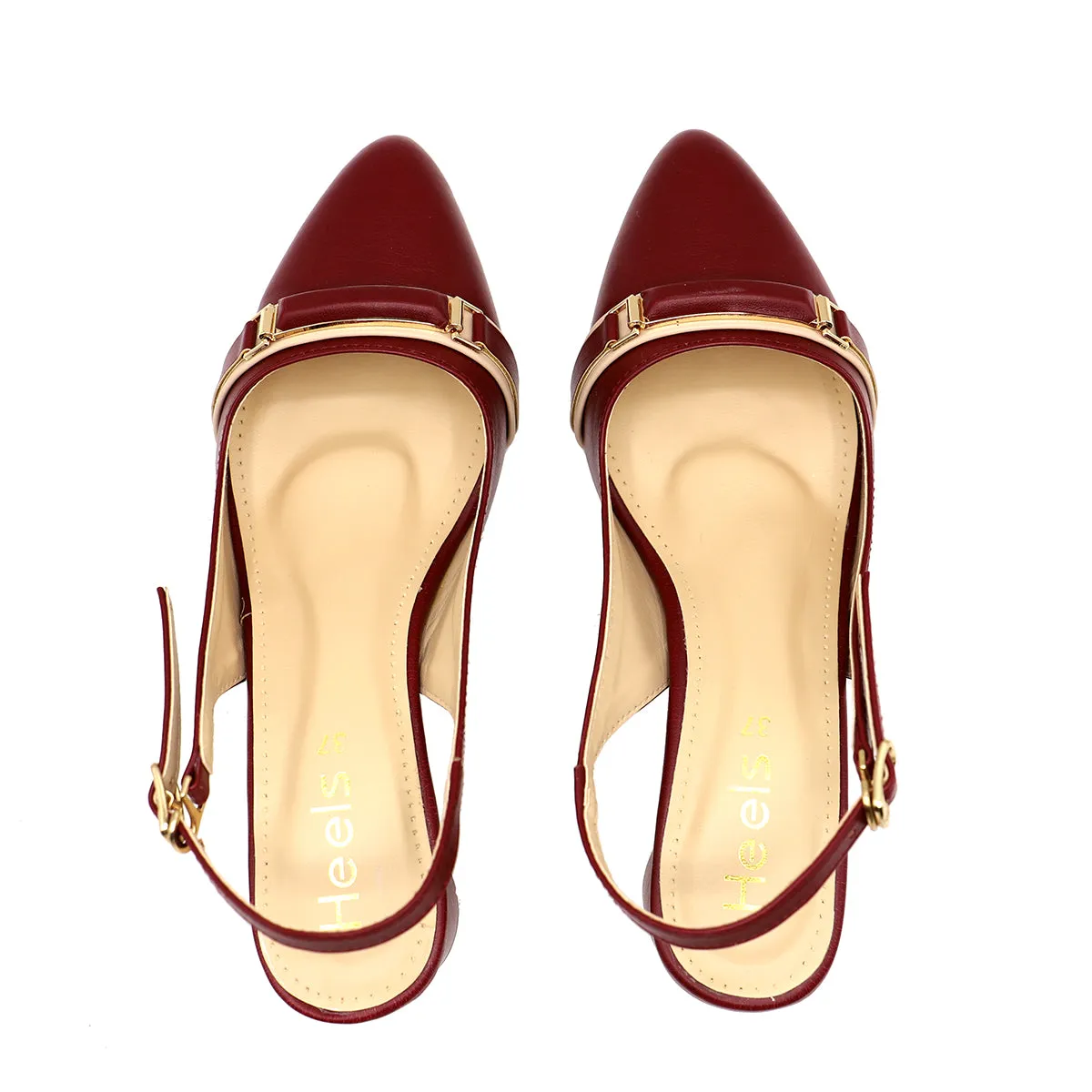 Maroon Formal Sling Back 085437