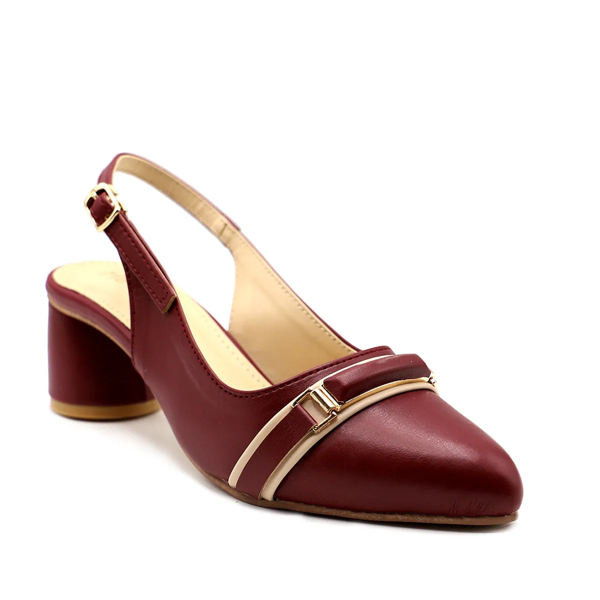 Maroon Formal Sling Back 085437