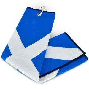 Masters Pro Tech Saltire Tri-Fold Towel - Blue/White