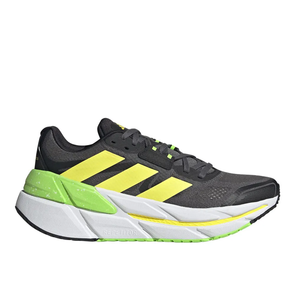 Men's Adidas Adistar CS, Gray Five/Beam Yellow/Solar Green, 12.5 D Medium