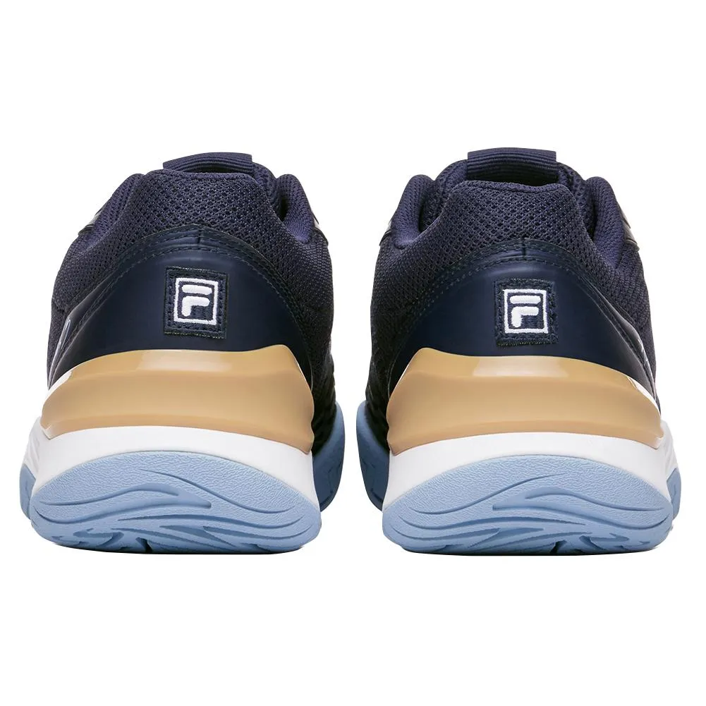 Men's Axilus 3 Tennis Shoes Navy and Powder Blue