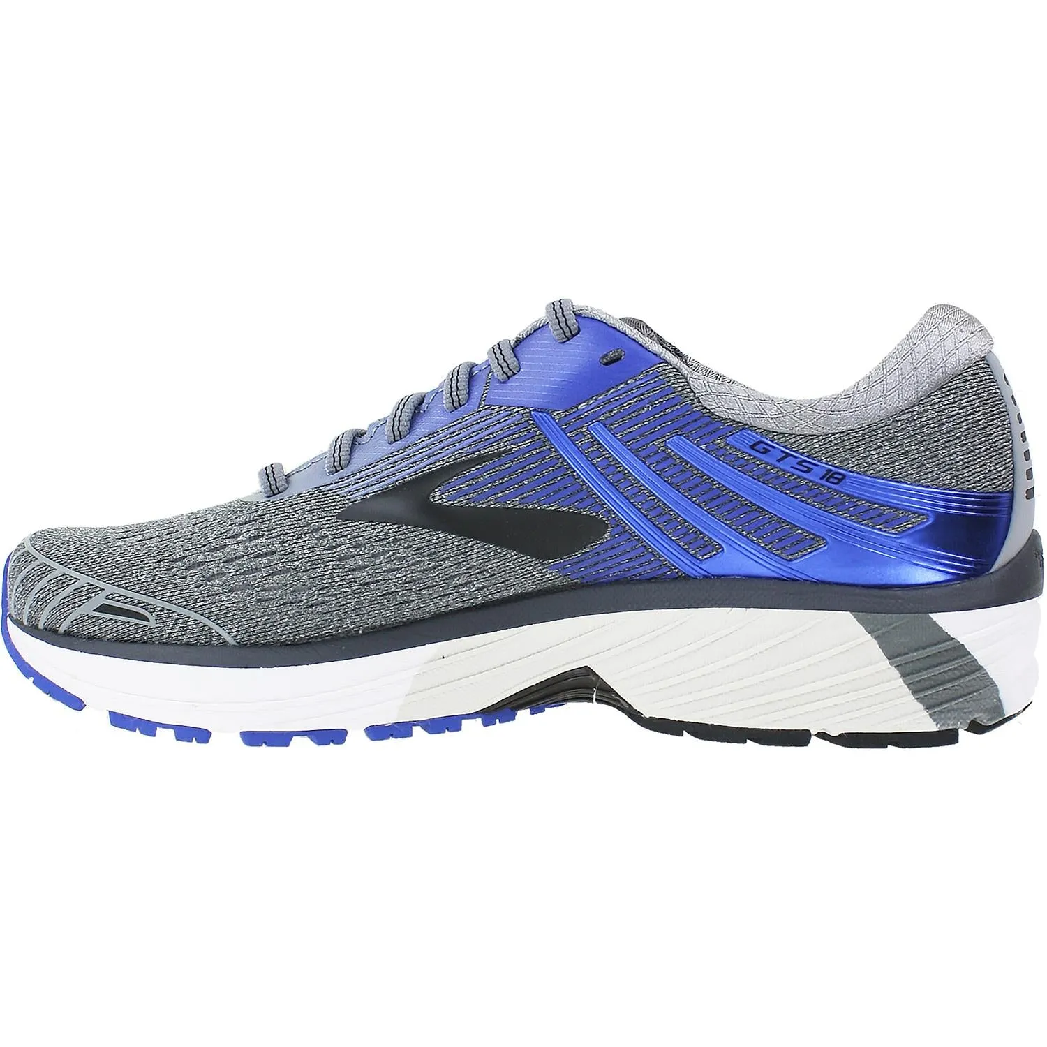 Men's Brooks Adrenaline GTS 18 Grey/Blue/Black Mesh