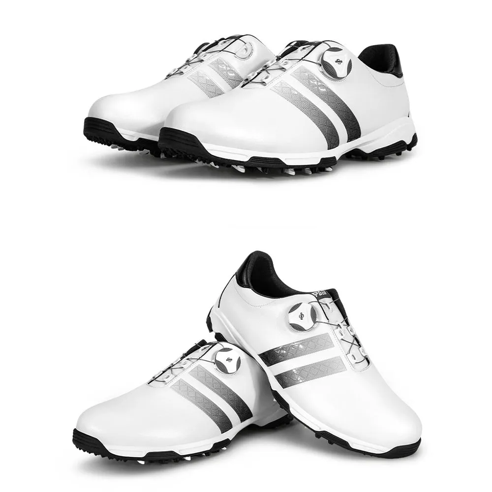 Men's Leather Fast Lacing Golf Shoes