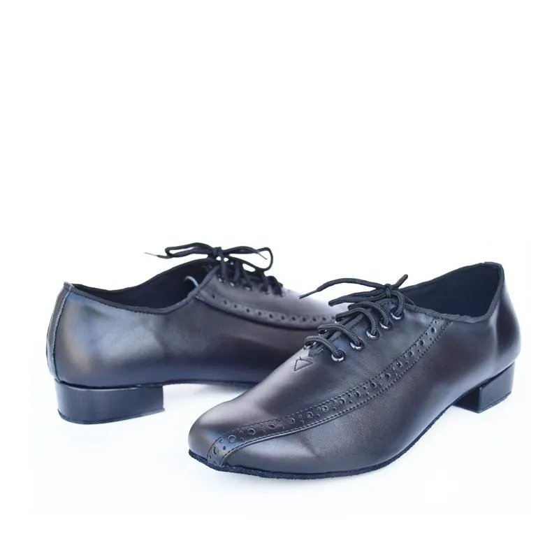 Men's Real Leather Heels Latin With Lace-up Ballroom Dance Shoes/Latin Dance Shoes