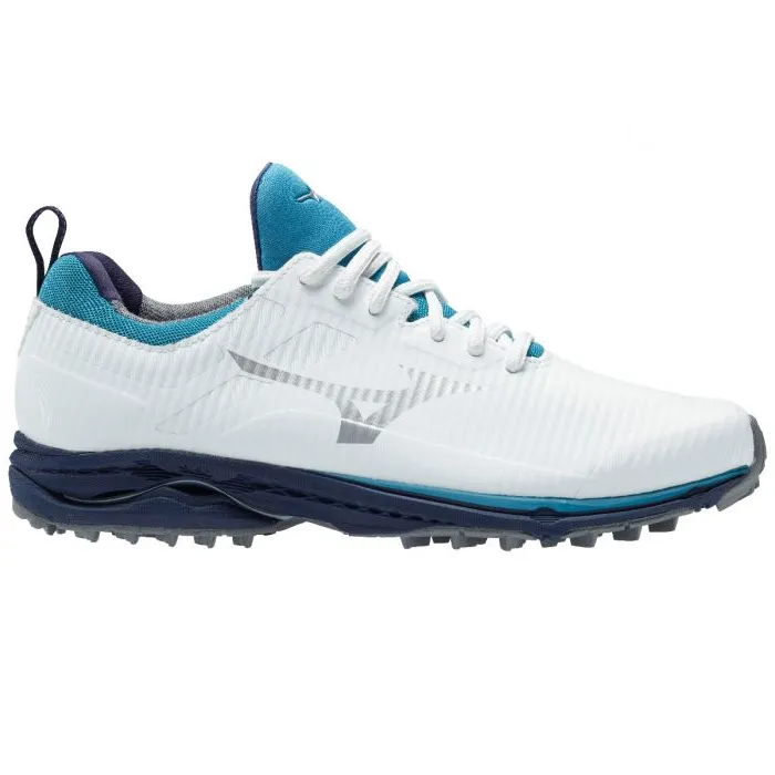 Mizuno Wave Cadence Spikeless Shoes - White/Blue Atoll