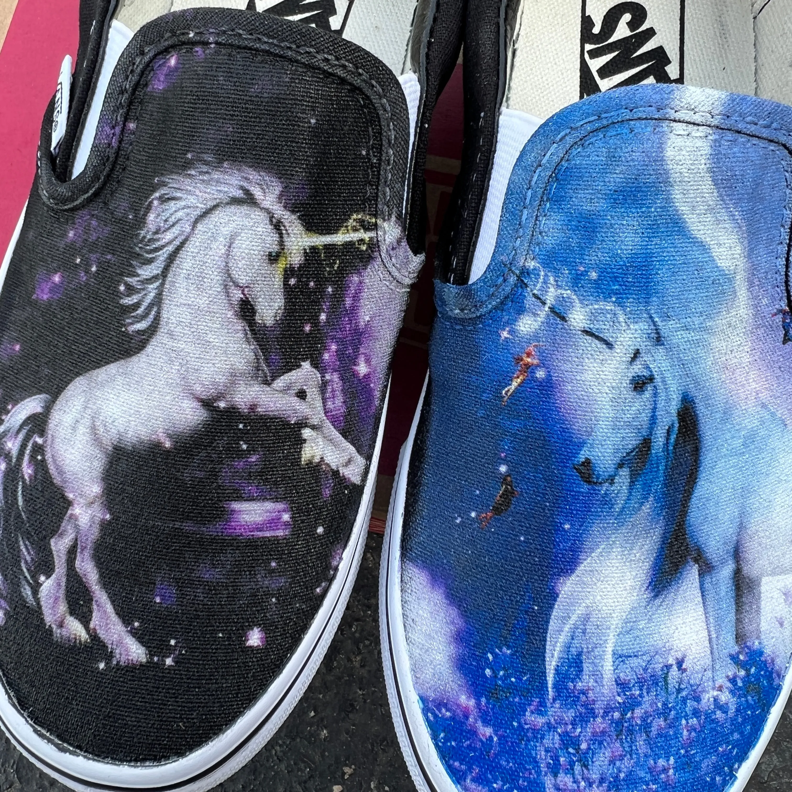 Mystical Unicorn Custom Slip Ons