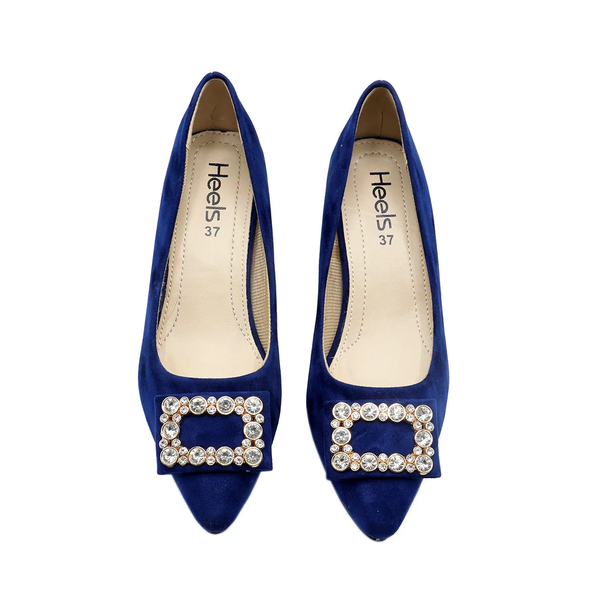 Navy Formal Court Shoes 085479