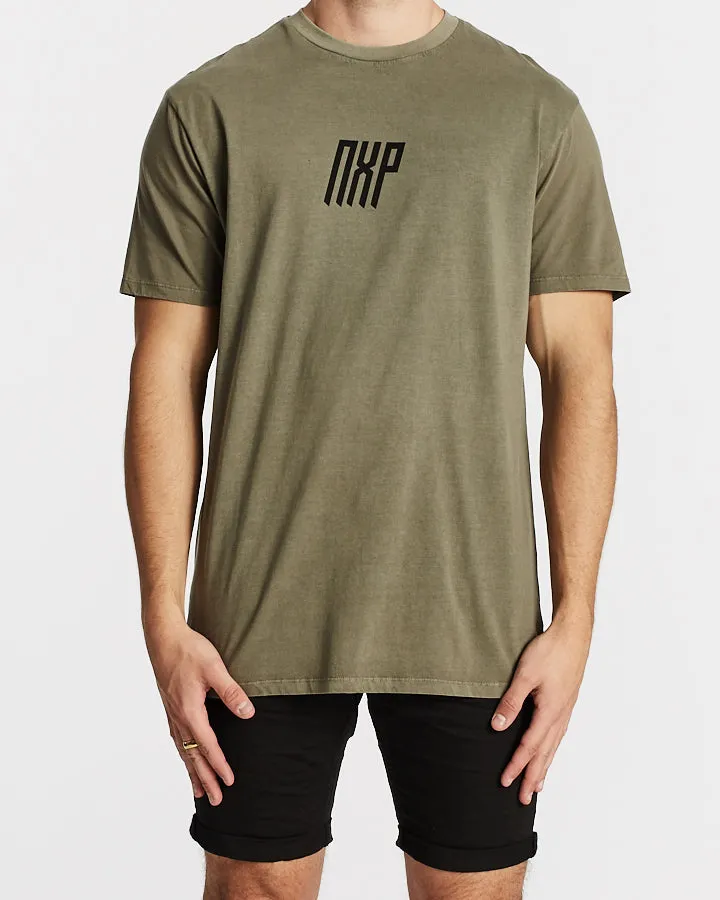 Nena Pasadena MENS ALPHA RELAXED TEE - PIGMENT KHAKI