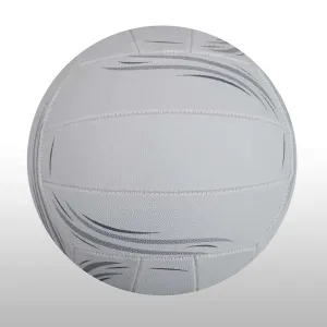 Netball White 18 Panel PVC; Size 5