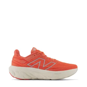 New Balance Women's Fresh Foam X 1080v13 in Gulf Red with Linen and Silver Metallic