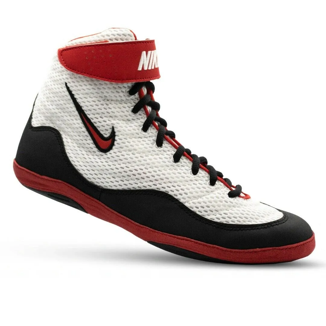 NIKE INFLICT3 WRESTLING PROFESSIONAL BOXING SHOES BOXING BOOTS US 8.5-10.5 White Red