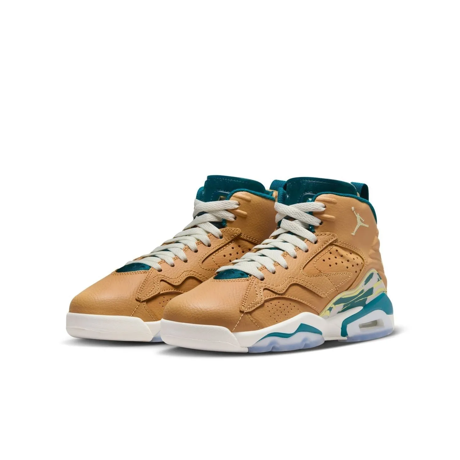 Nike Kid's Jordan Jumpman MVP Shoes - Twine Geode / Teal Green