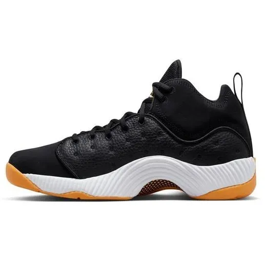 Nike Men's Jordan Jumpman Team II Black Taxi Shoes - Black / Yellow