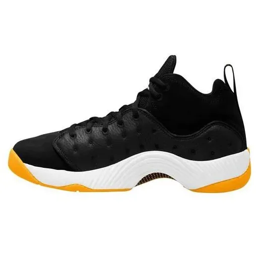 Nike Men's Jordan Jumpman Team II Black Taxi Shoes - Black / Yellow