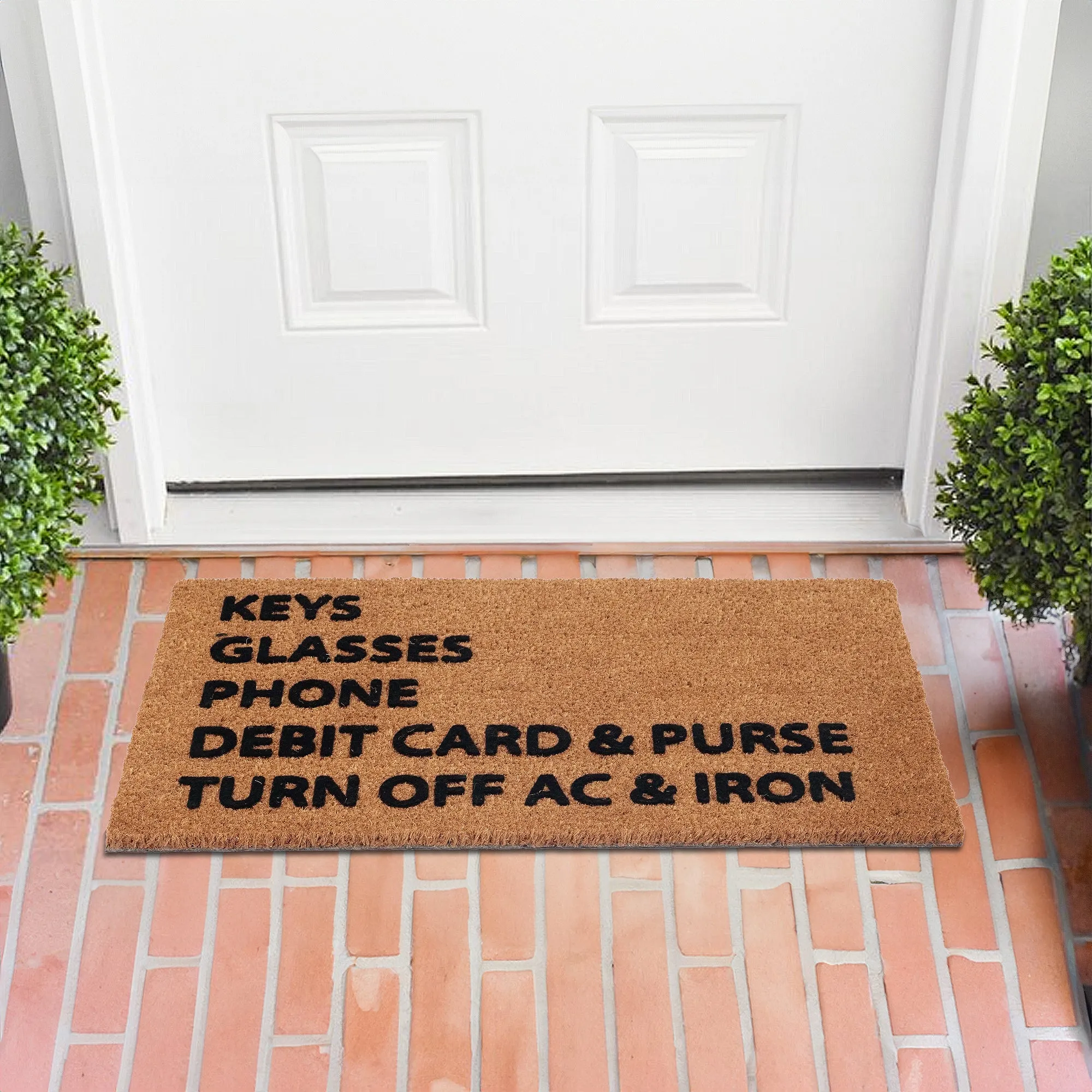 Onlymat Funny Printed Natural Coir Door mat