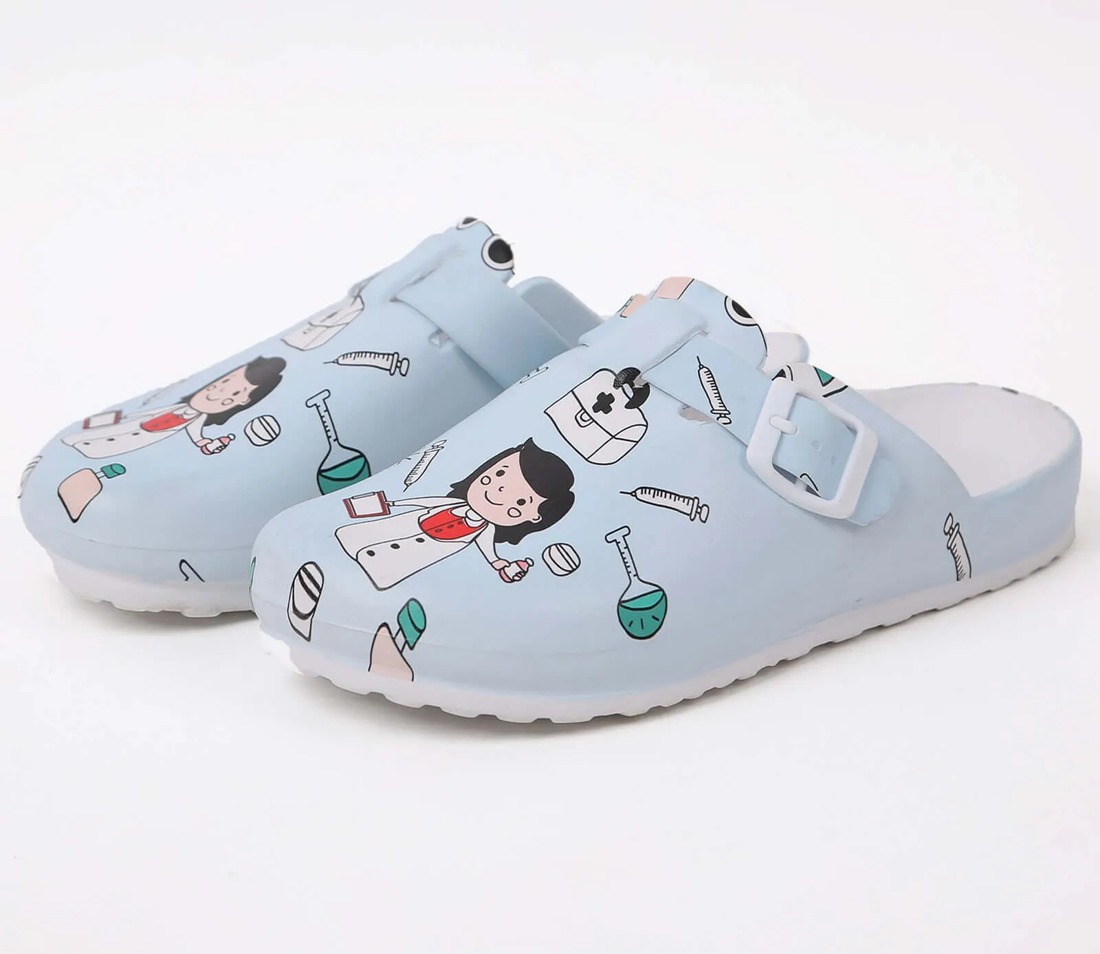 Operating room slippers male laboratory studio EVA Baotou soft bottom protective shoes creative cartoon nurse shoes