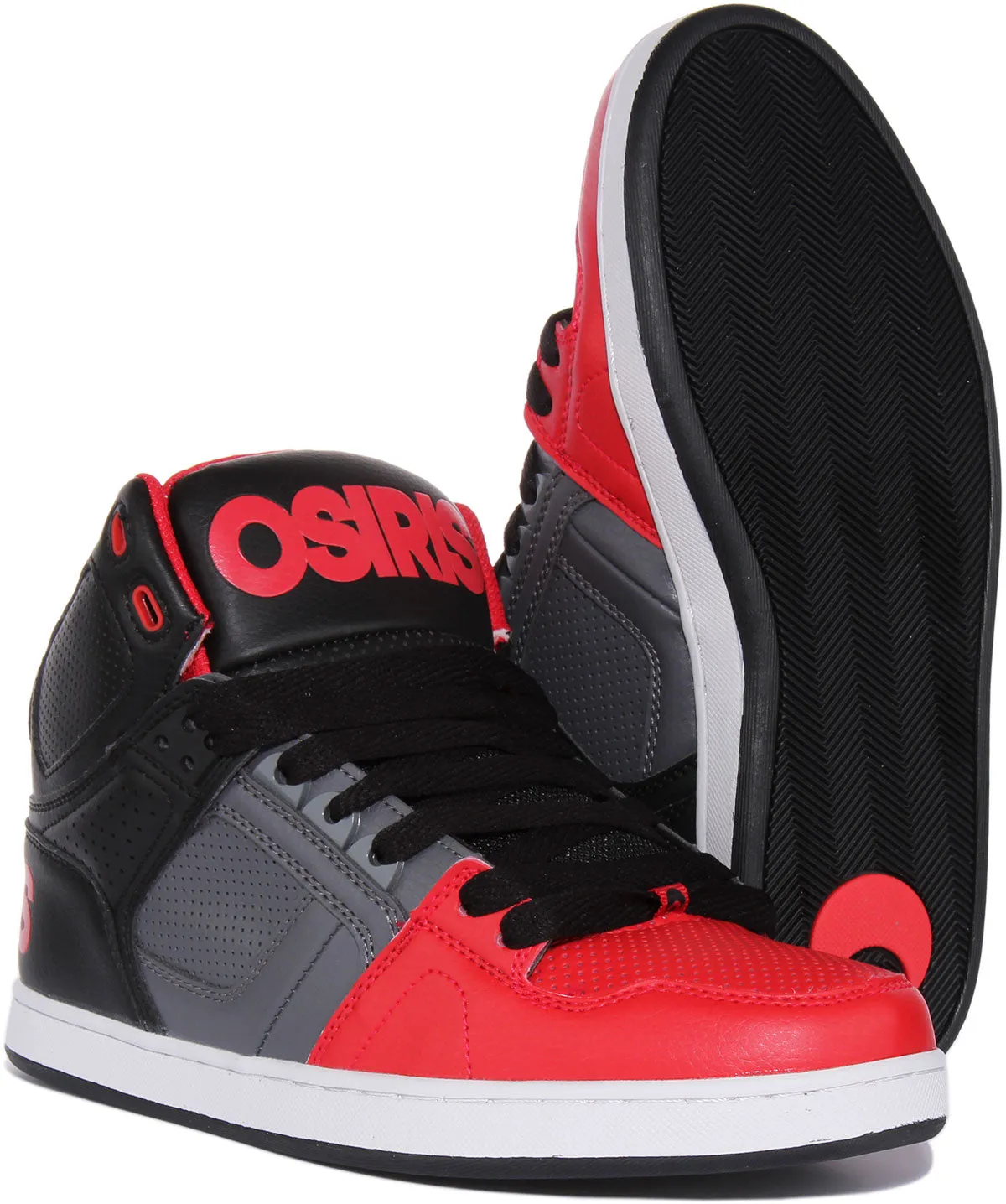 Osiris Nyc 83 Clk In Black Red For Men