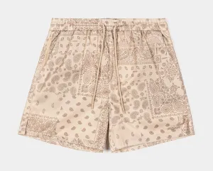 Paisley Hybrid Mens Shorts (Khaki)