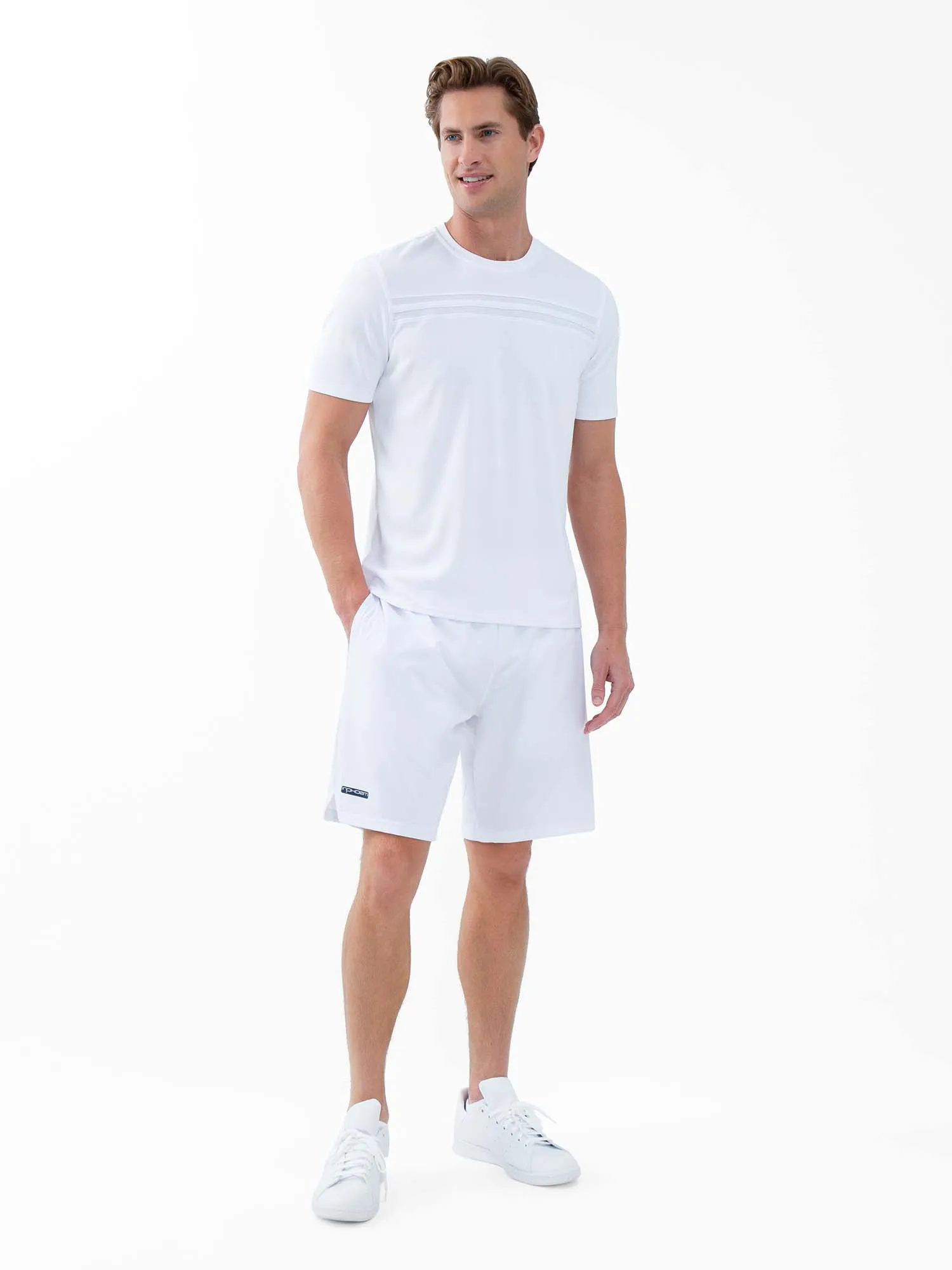 Performance Men's Tournament Short Sleeve Crew Neck - White