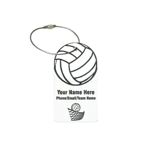 Personalized Volleyball Bag Tag